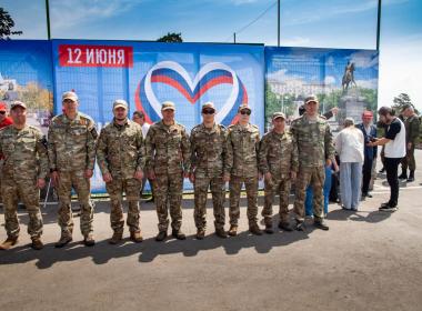 Центр «ВОИН» в Бурятии принял участие в торжественном полуденном выстреле в честь Дня России