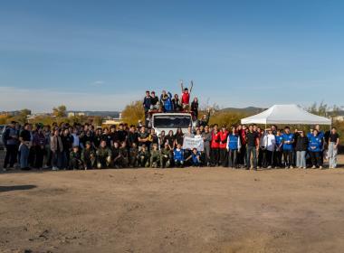 Курсанты Центра «ВОИН» очистили берег реки Уды в Бурятии